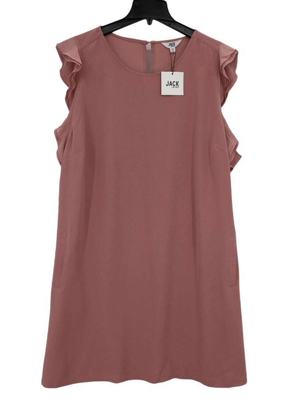 Shift Dress Romantic Minimalist Flutter Sleeve Occasion Coquette Pockets Plus 3X